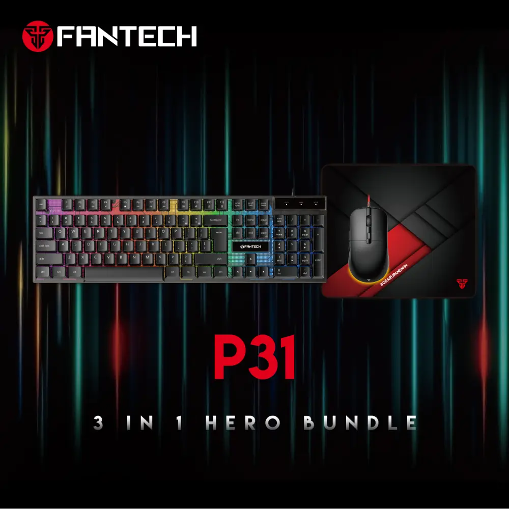 Combo Set Gaming Fantech P31 Hero 3U1