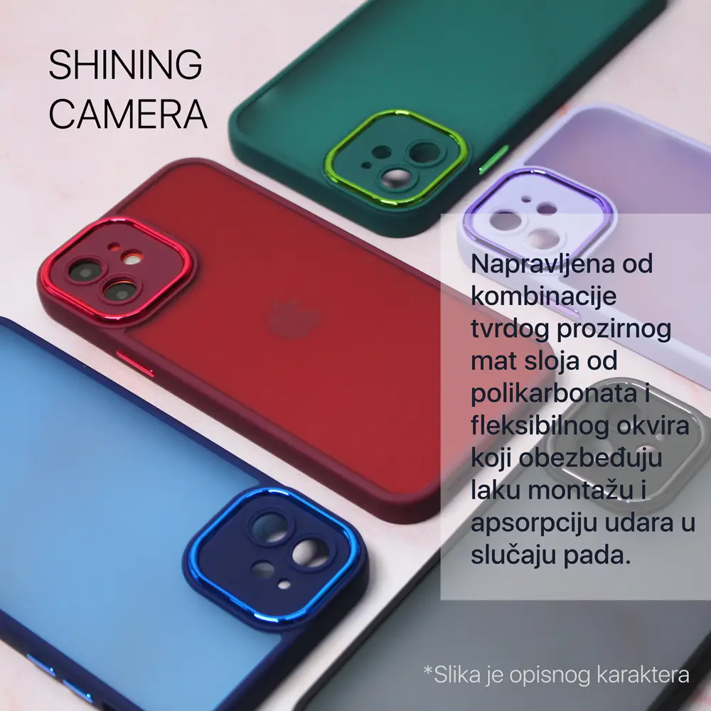 Torbica Shining Camera za Samsung A556B Galaxy A55 5G Crna