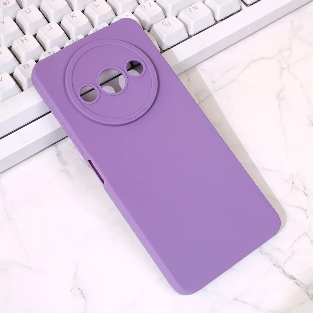 Torbica Silikon Pro Camera za Xiaomi Redmi A3 Ljubicasta