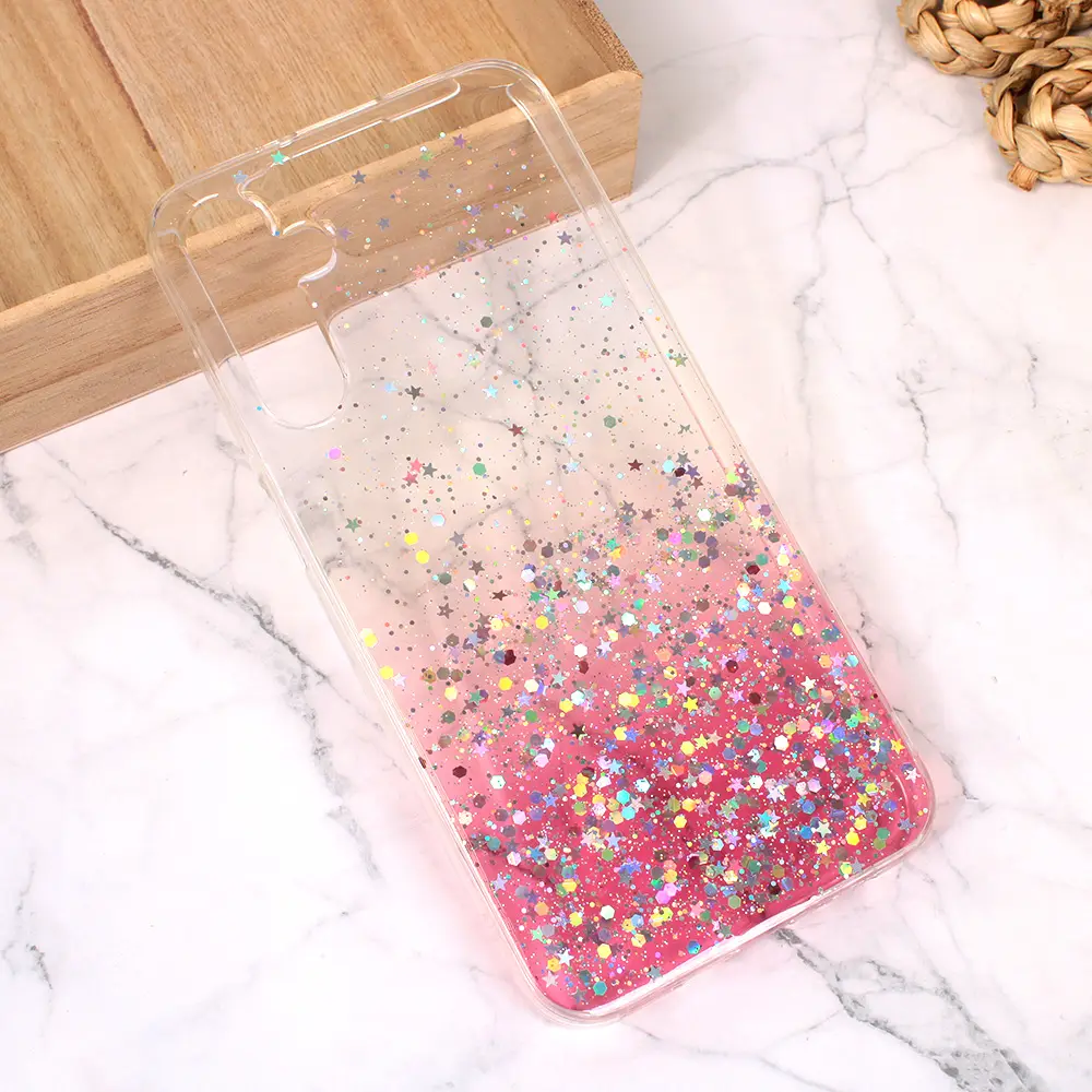 Torbica Silikonska Glitter za Samsung A156F Galaxy A15 5G Roze