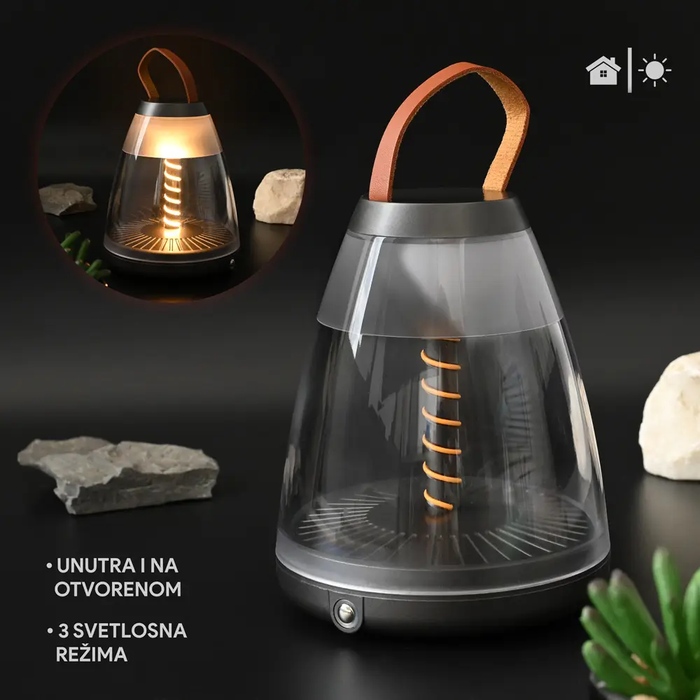 LED Lampa Dt001-2 JWD Ukrasna Siva