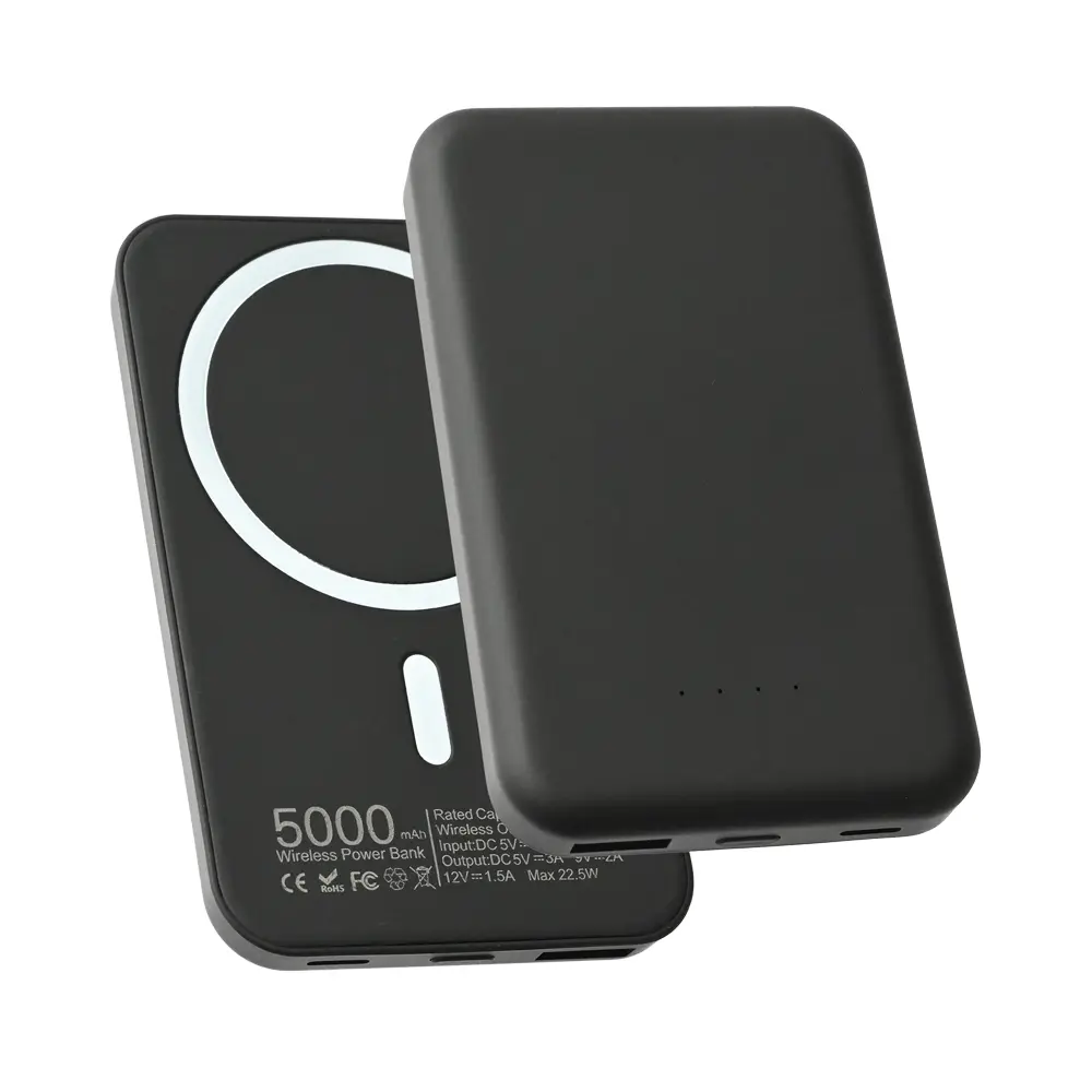 Power Bank Prenosiva Baterija Magsafe PD 5000 Mah Crna