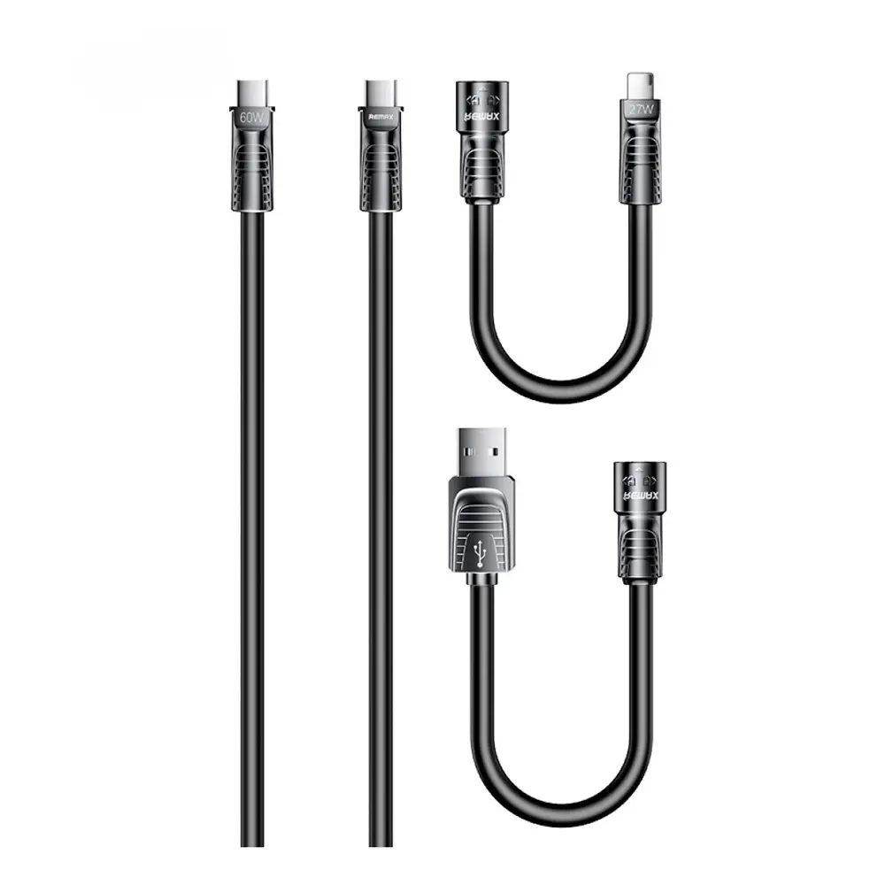 Data Kabl Remax Rcc-168 Lyncharge Series 60W 4-in-1 Zinc Alloy Crni