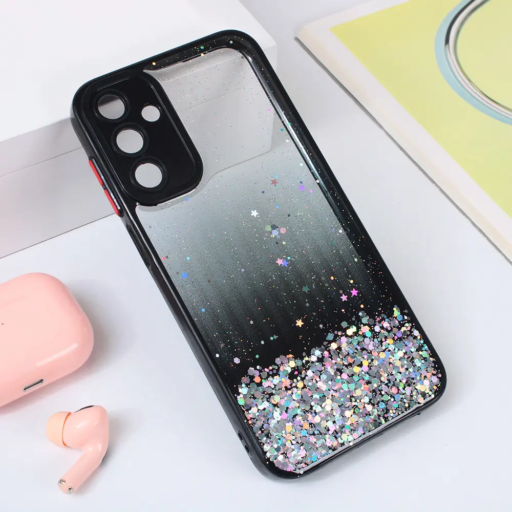 Torbica Frame Glitter za Samsung A156 Galaxy A15 5G Crna