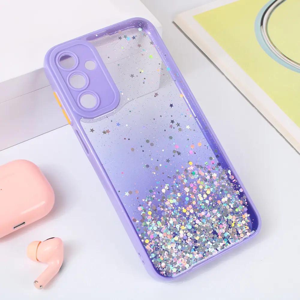 Torbica Frame Glitter za Samsung A156 Galaxy A15 5G Ljubicasta