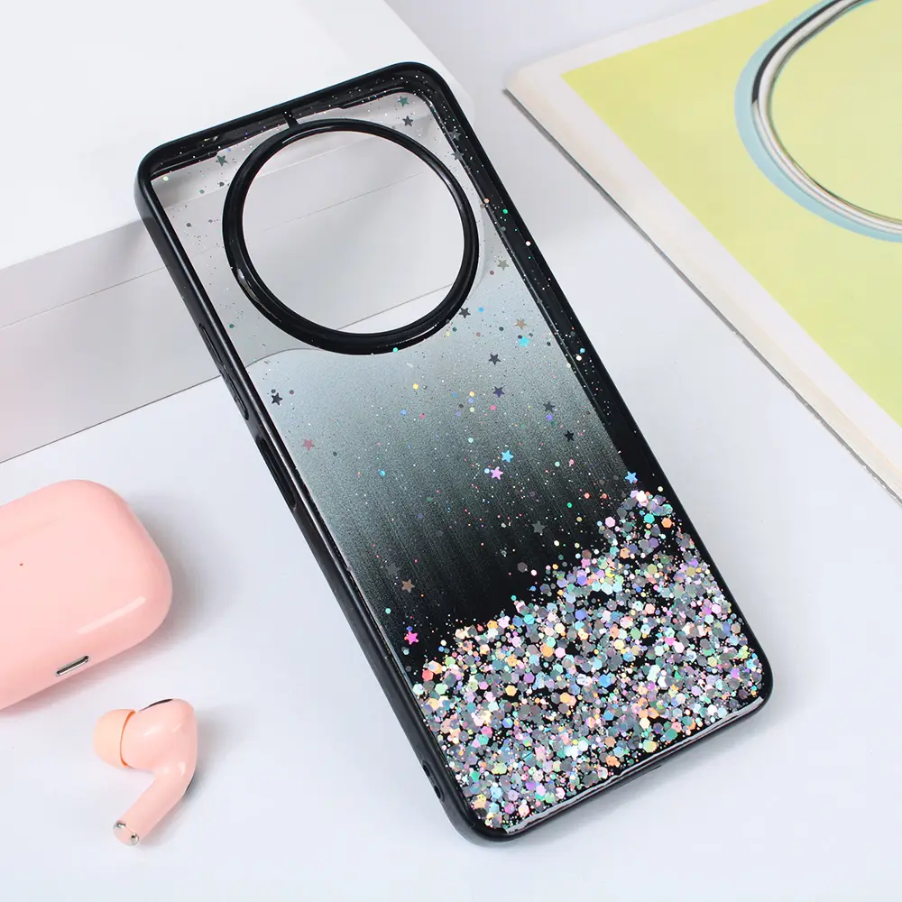 Torbica Frame Glitter za Xiaomi Redmi A3 Crna