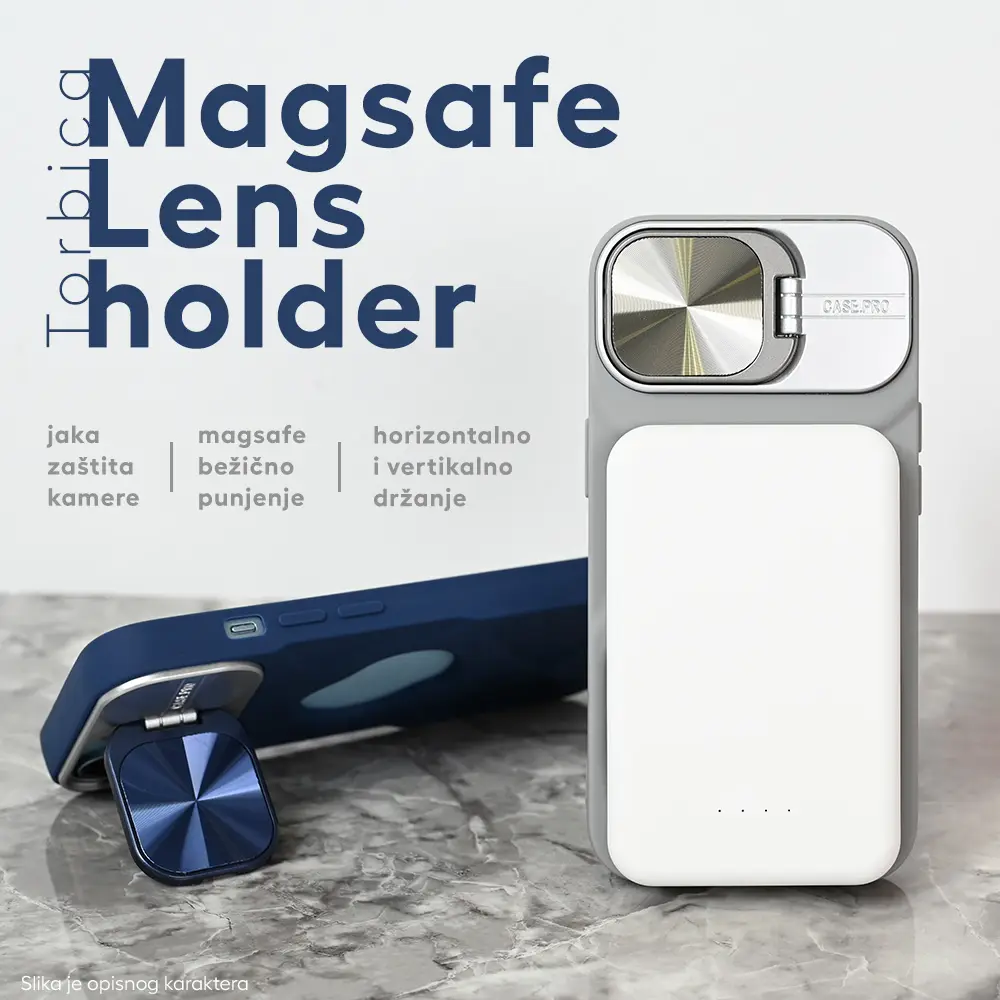 Torbica Magsafe Lens Holder za Iphone 14 6.1 Ljubicasta