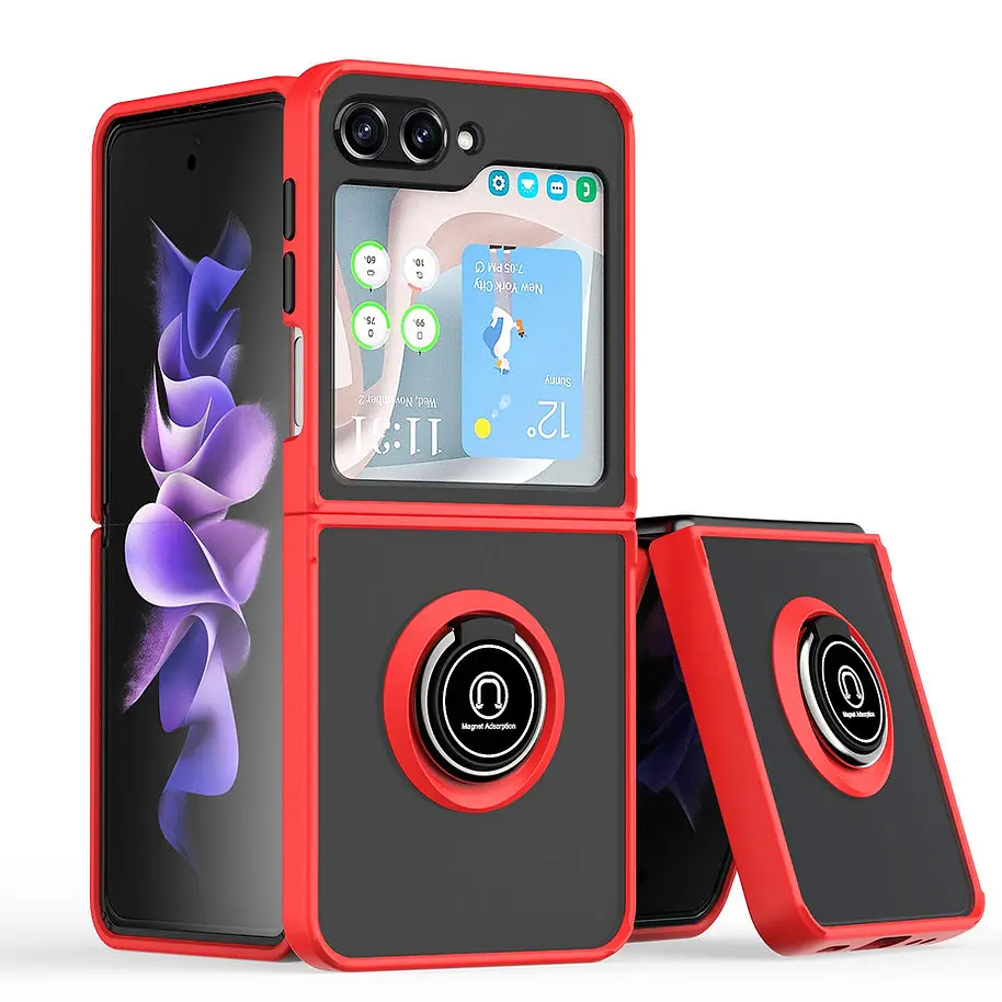 Torbica Frosted Shockproof za Samsung F741b/f761b Galaxy Z Flip 6/7 FE 5G Crvena