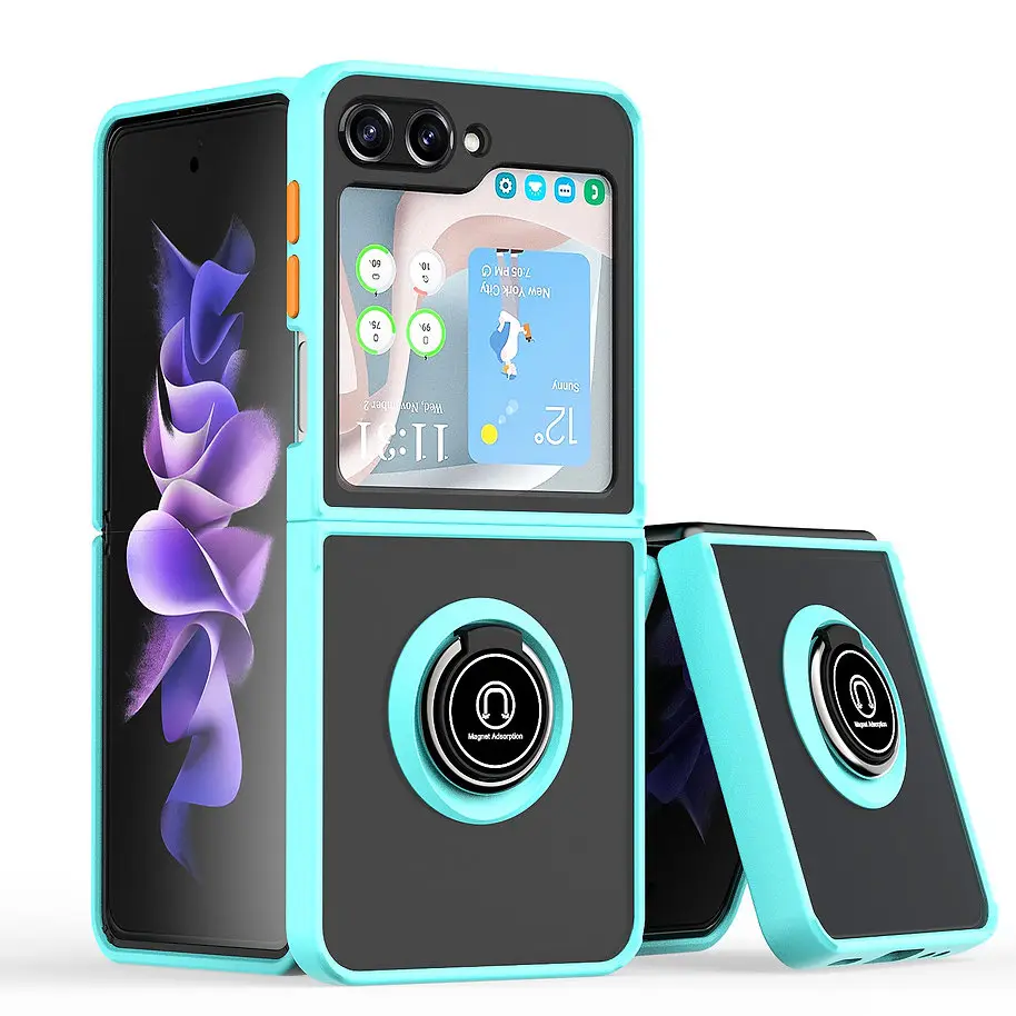 Torbica Frosted Shockproof za Samsung F741b/f761b Galaxy Z Flip 6/7 FE 5G Svetlo Plava