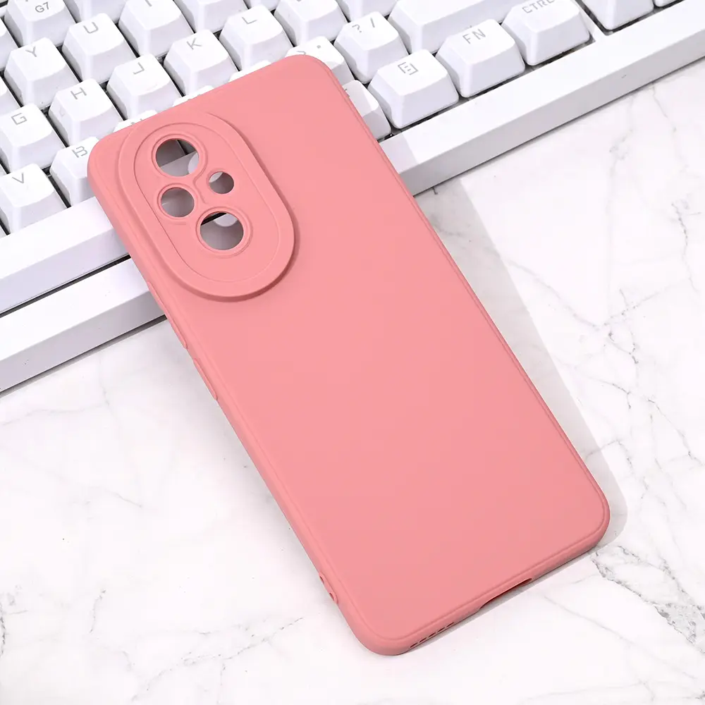 Torbica Silikon Pro Camera za Honor 200 Roze