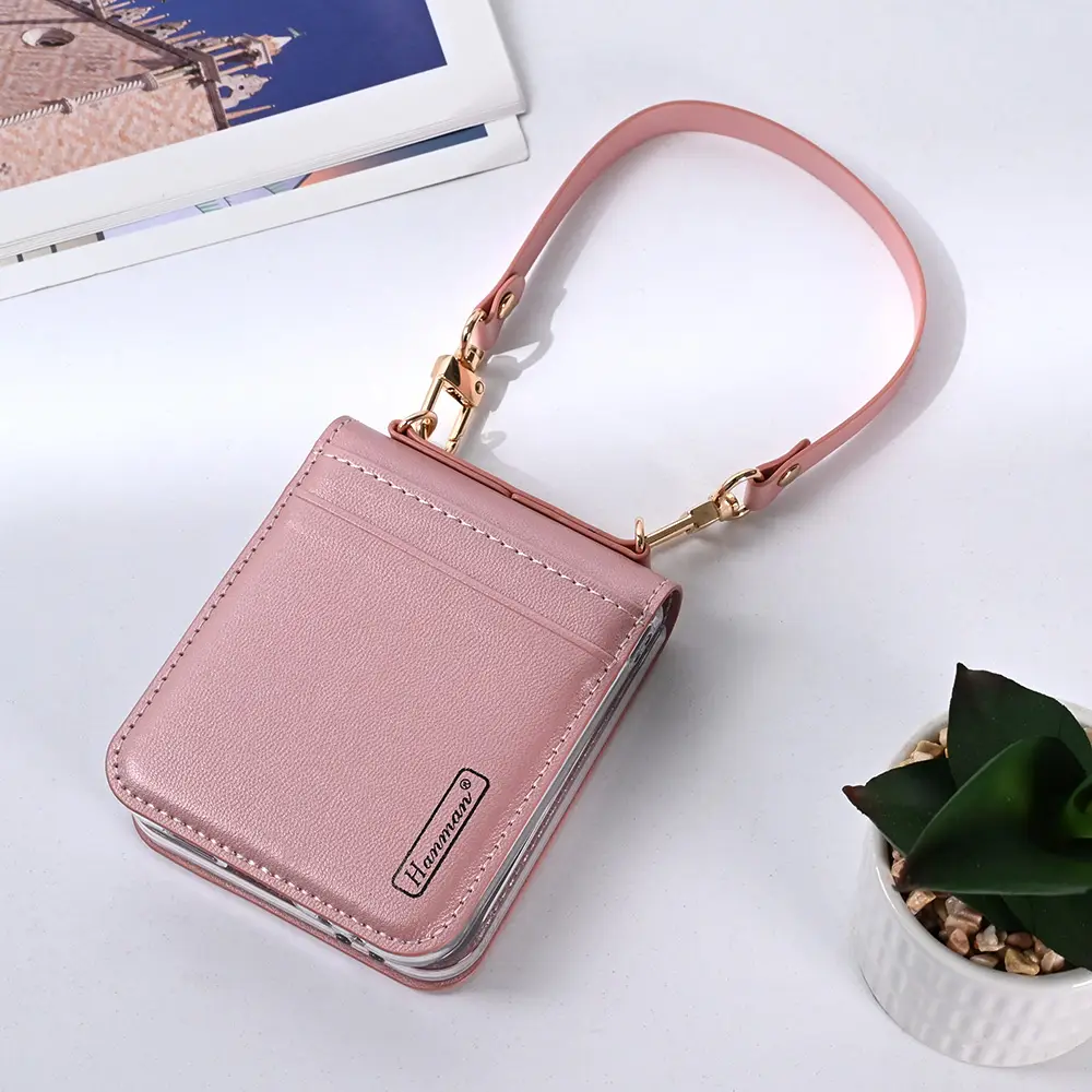 Torbica Hanman Canvas ORG za Samsung F741b/f761b Galaxy Z Flip 6/7 FE 5G Roze