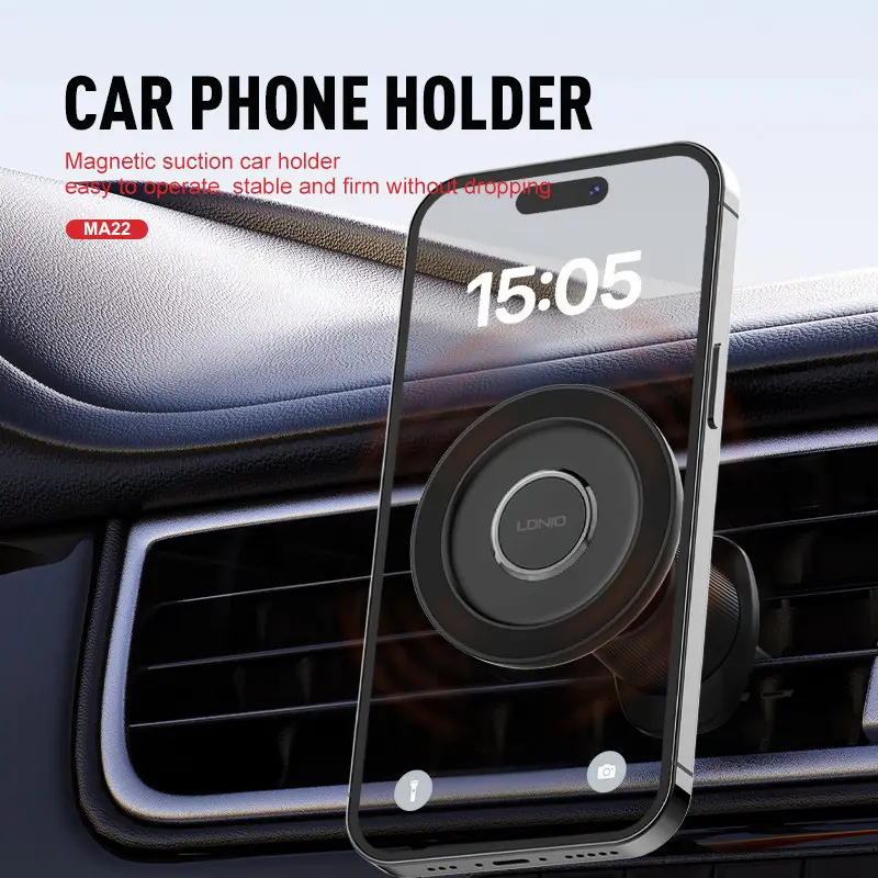 Auto Stalak za Ventilaciju Ldnio MA22 Magnetic Crni