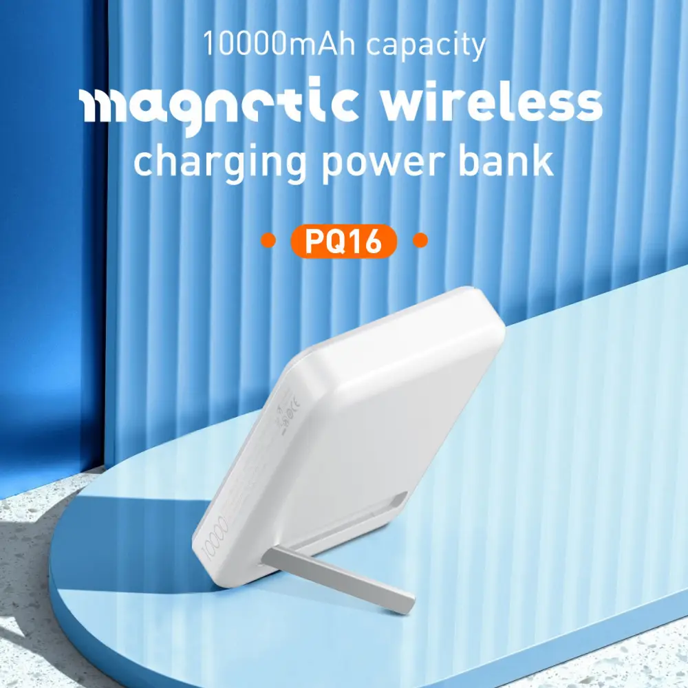 Back Up Baterija Ldnio PQ16 10000mah, 15W Wireless, Sivo Bela