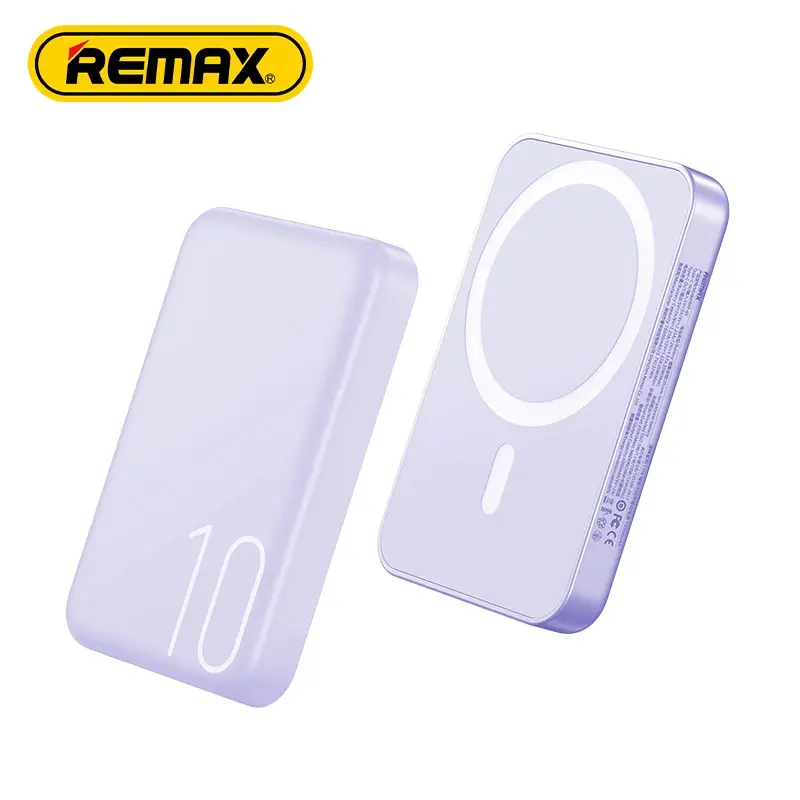 Power Bank Prenosiva Baterija Magsafe Remax Usion Series Rpp-65 PD 20W + QC 15W Fast Charging 10000mah Ljubicasti