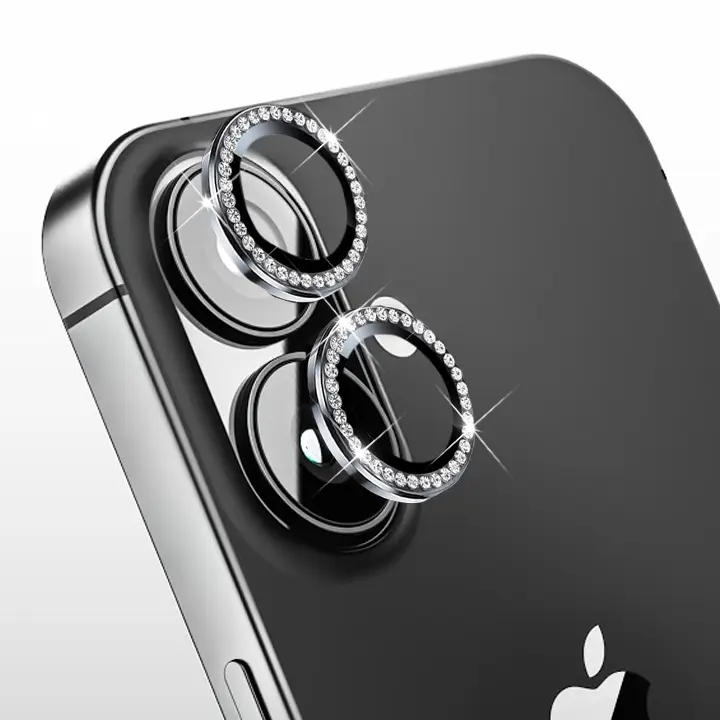 Zastita za Kameru Diamond za Iphone 16 6.3 Crna