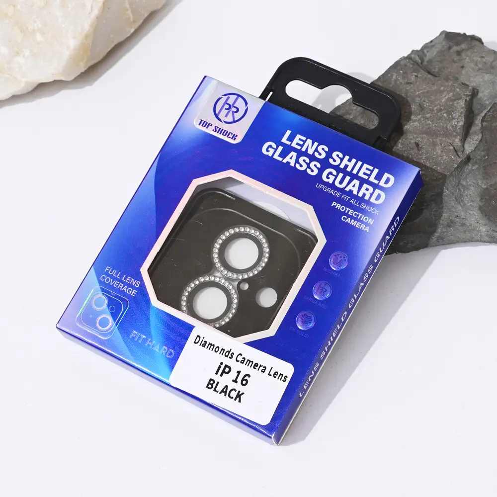 Zastita za Kameru Diamond za Iphone 16 6.3 Crna
