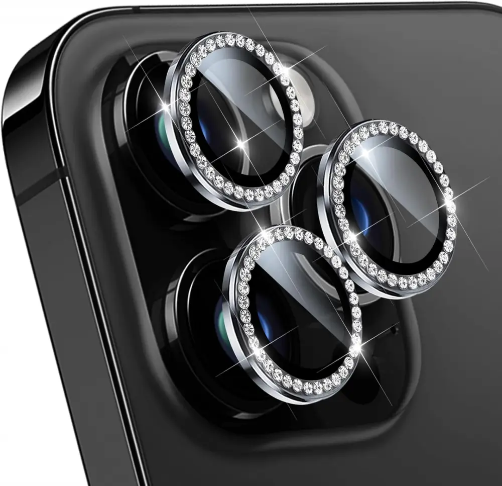 Zastita za Kameru Diamond za Iphone 16 Pro Max 6.9 Crna