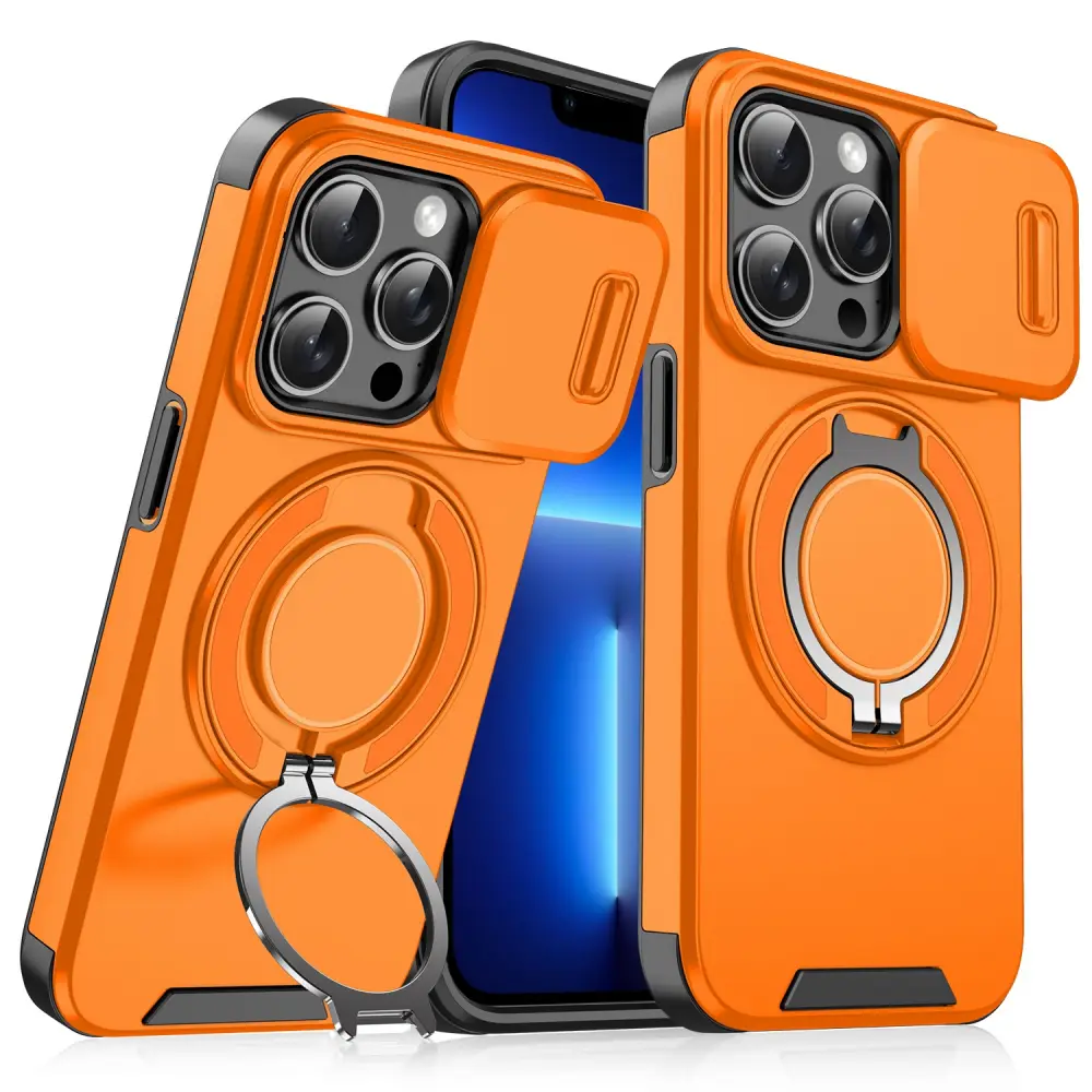 Torbica Camshield Ring Stand za Iphone 13 Pro 6.1 Narandzasta
