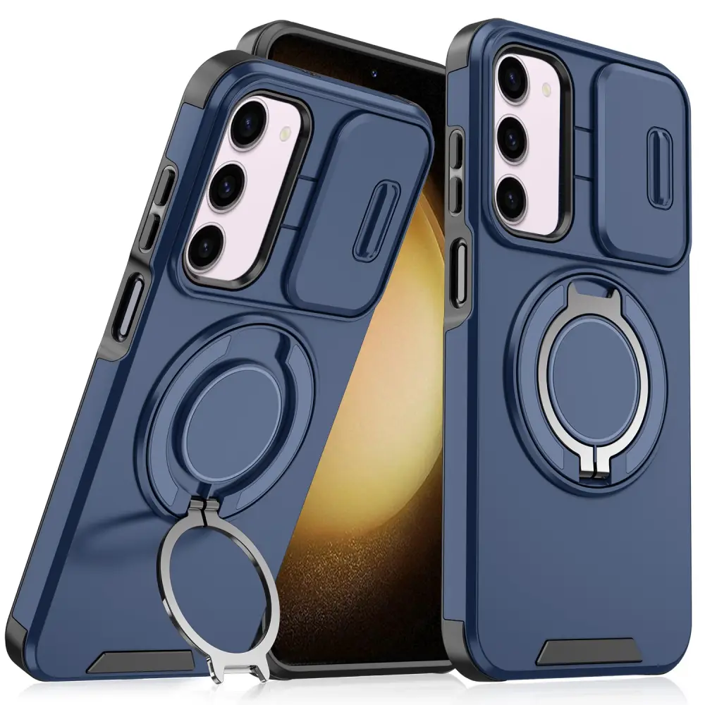 Torbica Camshield Ring Stand za Samsung S911B Galaxy S23 Plava