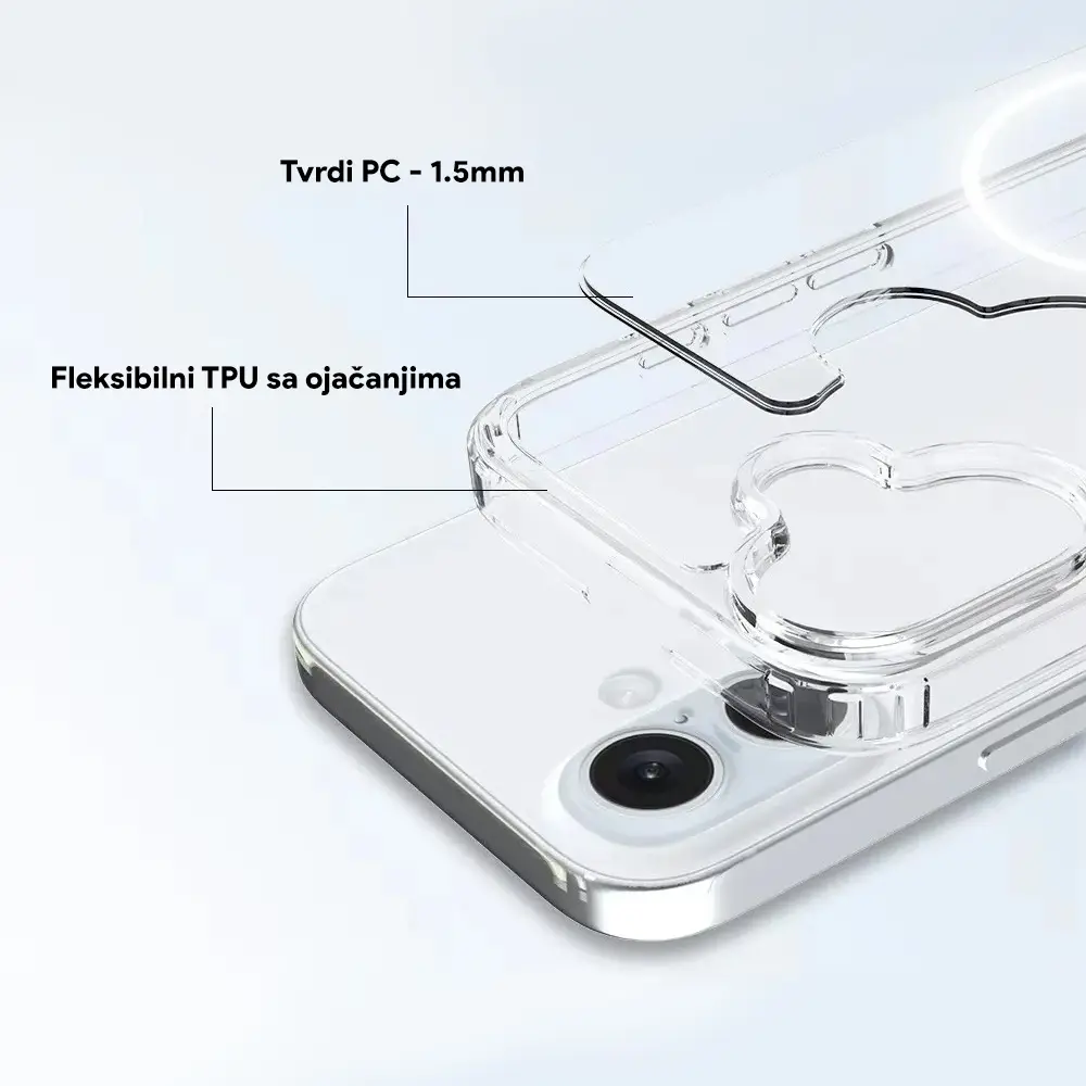 Torbica Magsafe za Iphone 16 Plus 6.7 Transparent