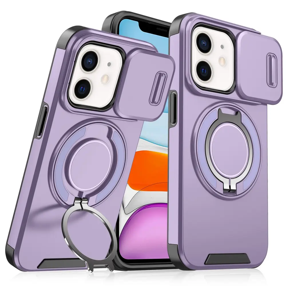 Torbica Camshield Ring Stand za Iphone 11 6.1 Ljubicasta