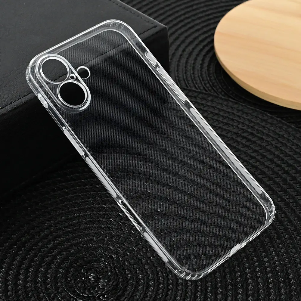 Torbica Silikonska Ultra Thin With Pluggy za Iphone 16 Plus 6.7 Transparent