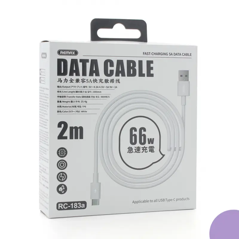 Data Kabl Remax Rc-183a 66W 6A Type C 2M Beli