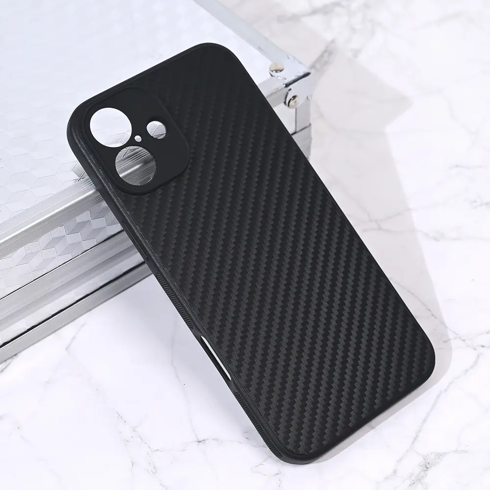 Torbica Carbon Fiber za Iphone 16 Plus 6.7 Crna