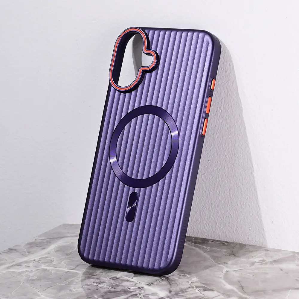 Torbica Magsafe Stripe za Iphone 16 Plus 6.7 Ljubicasta