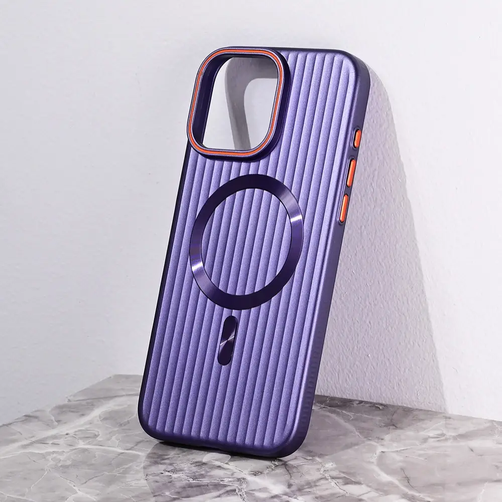 Torbica Magsafe Stripe za Iphone 16 Pro Max 6.9 Ljubicasta