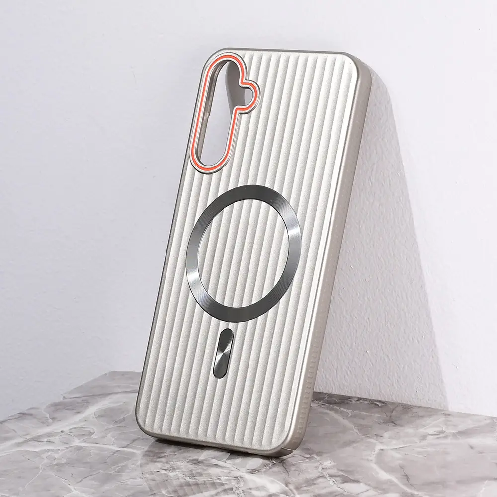 Torbica Magsafe Stripe za Samsung A156B Galaxy A15 5G Siva