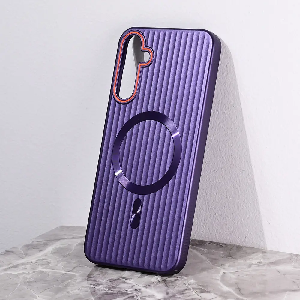 Torbica Magsafe Stripe za Samsung A256B Galaxy A25 Ljubicasta