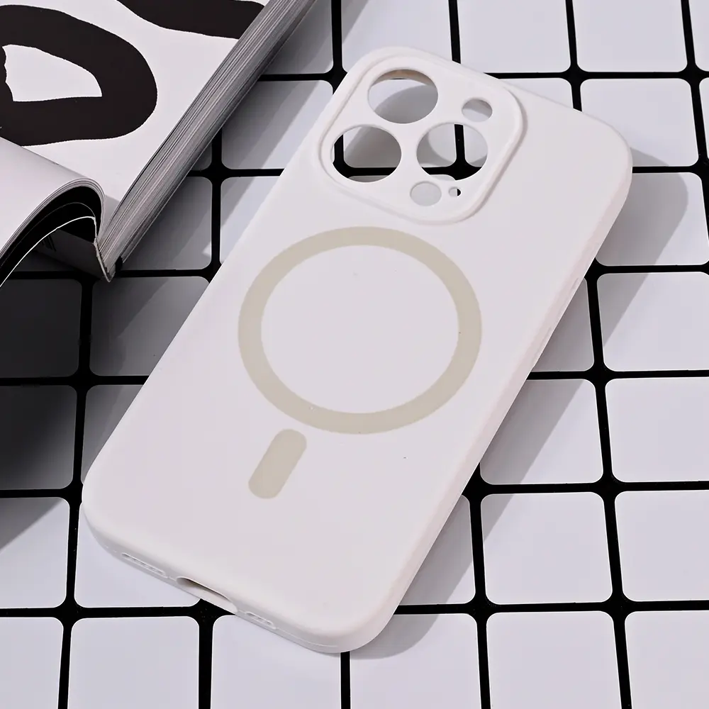 Torbica Magsafe Pure Color za Iphone 15 Pro 6.1 Bela