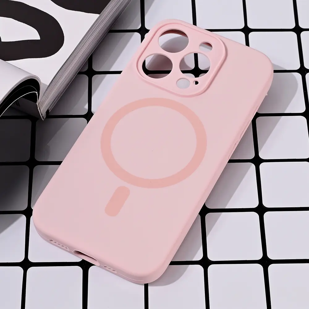 Torbica Magsafe Pure Color za Iphone 15 Pro 6.1 Roze