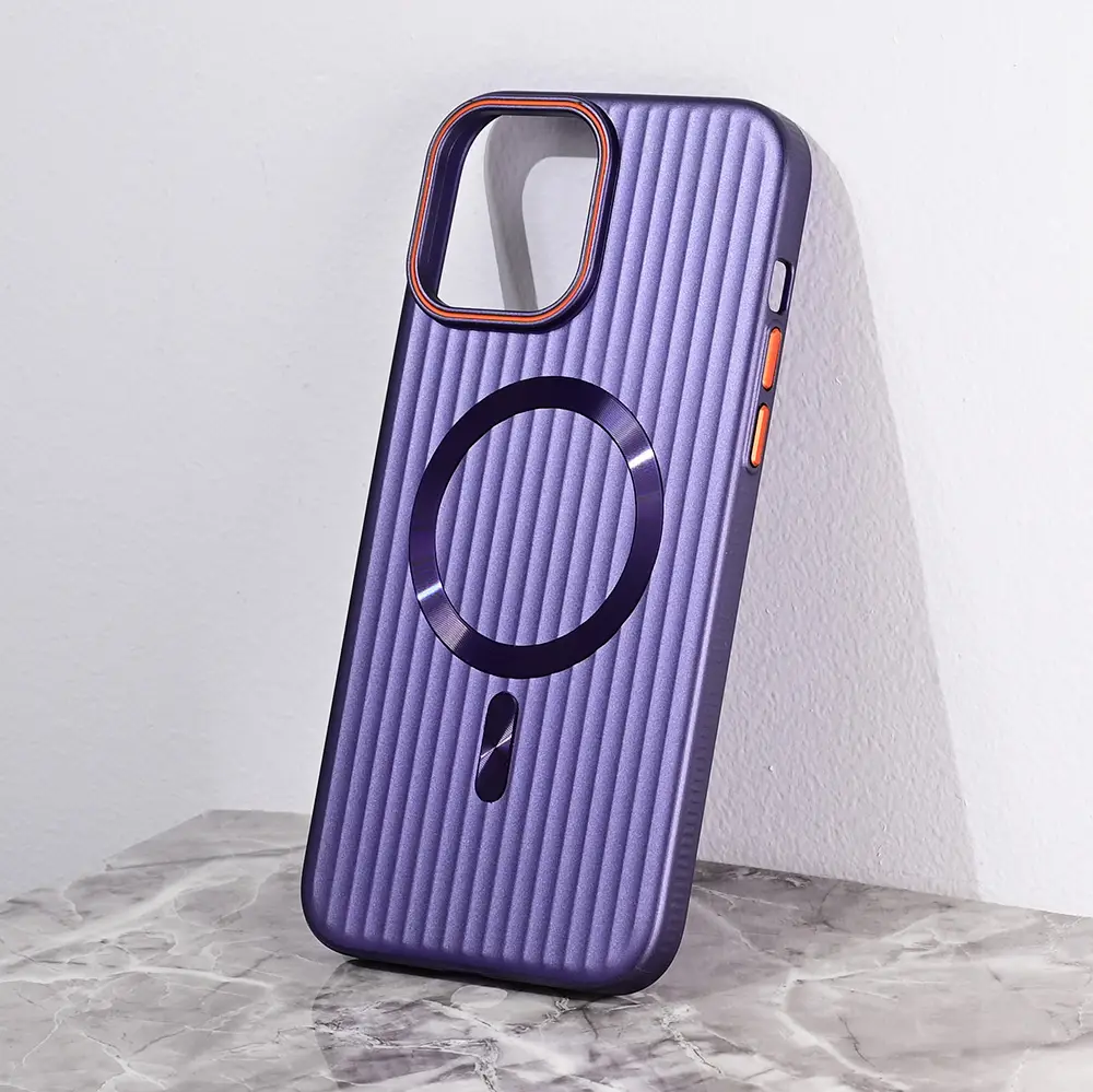 Torbica Magsafe Stripe za Iphone 13 Pro Max 6.7 Ljubicasta