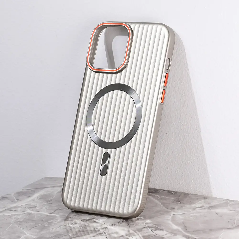 Torbica Magsafe Stripe za Iphone 13 Pro Max 6.7 Siva