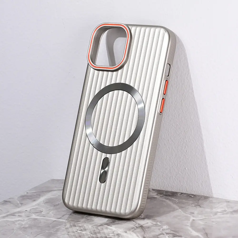 Torbica Magsafe Stripe za Iphone 14 6.1 Siva