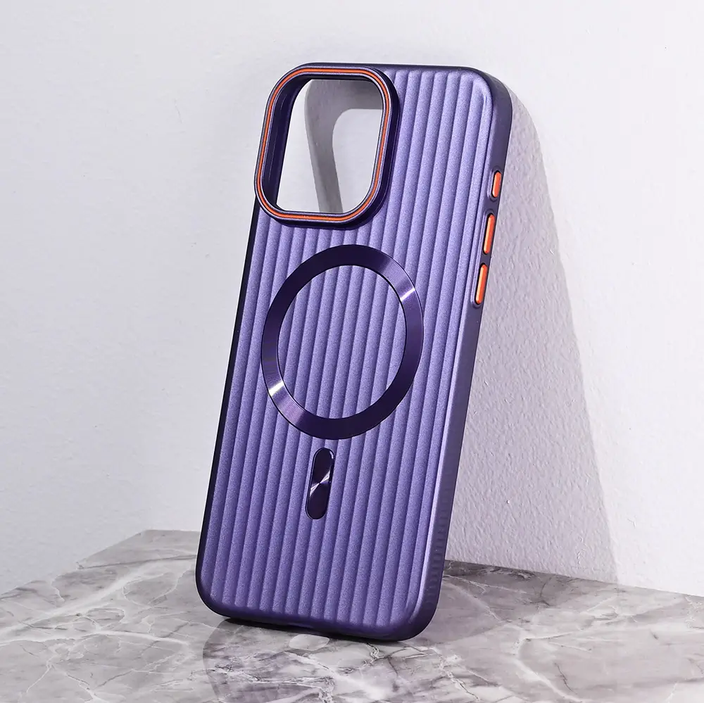 Torbica Magsafe Stripe za Iphone 15 Pro Max 6.7 Ljubicasta