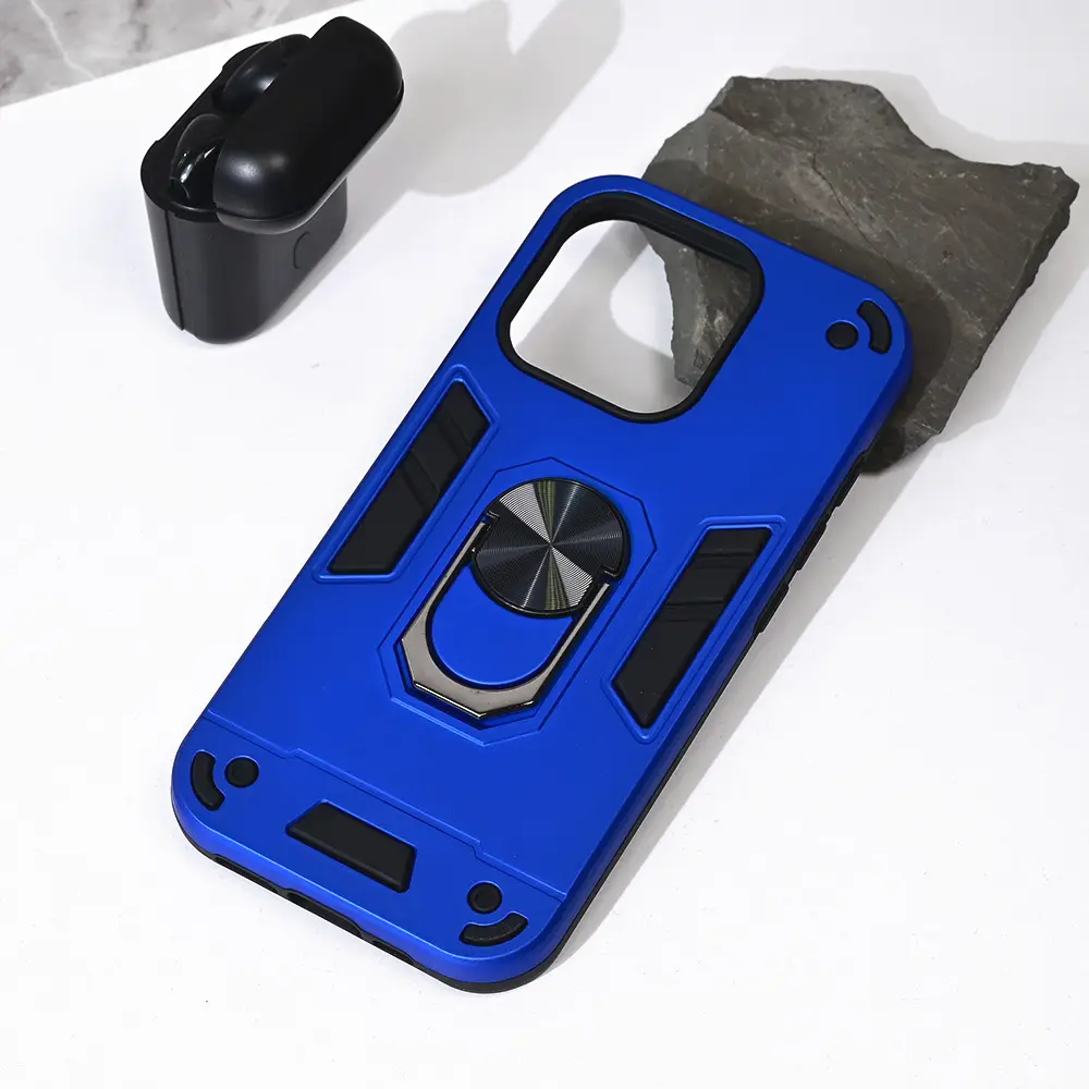 Torbica Hard Ring za Iphone 16 Pro 6.3 Plava
