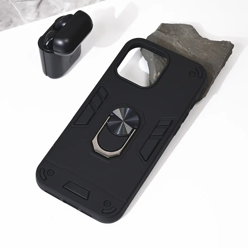 Torbica Hard Ring za Iphone 16 Pro Max 6.9 Crna