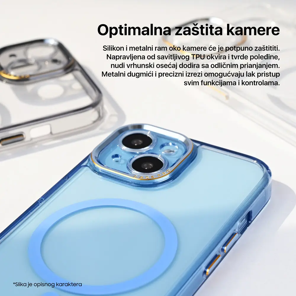 Torbica Magsafe Camera Color za Iphone 12 6.1 Ljubicasta