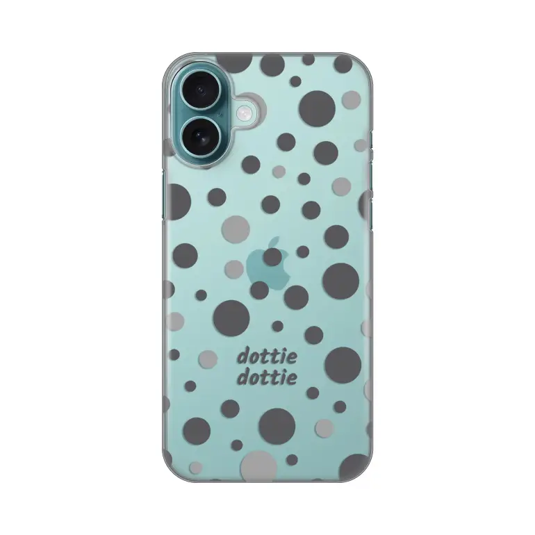 Torbica Silikonska Print Skin za Iphone 16 Plus 6.7 Dottie Dottie Gray