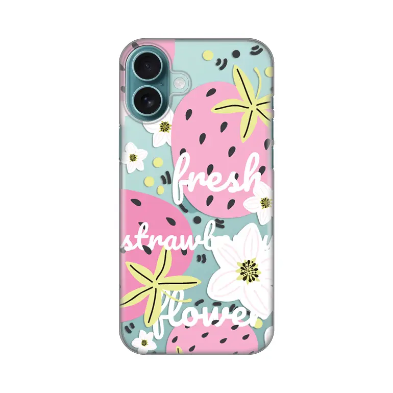 Torbica Silikonska Print Skin za Iphone 16 Plus 6.7 Fresh Pink