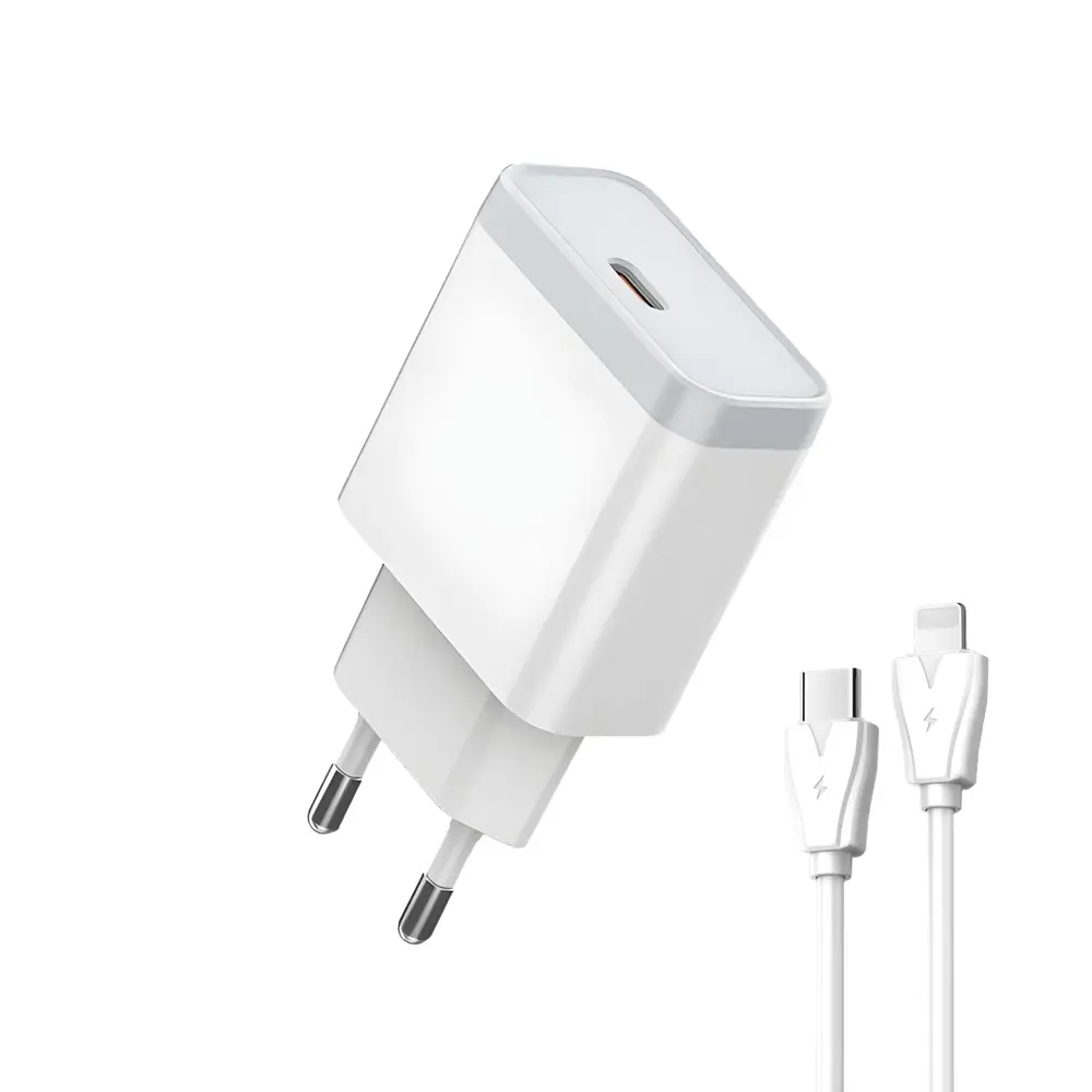Kucni Punjac Ldnio Q122 PPS Pd, 27W sa Type C na Iphone Lightning Kablom Beli
