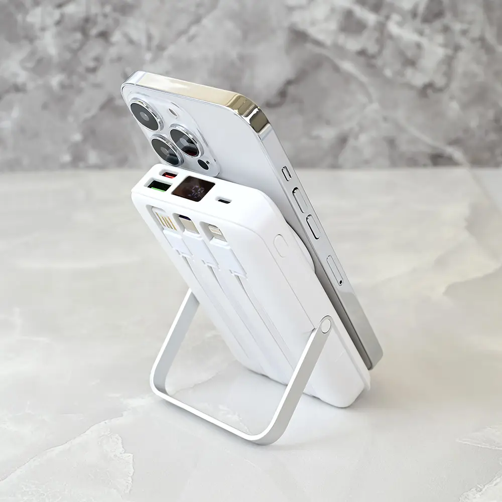 Power Bank Prenosiva Baterija Magsafe Oxpower PD W102 10000mah Bela