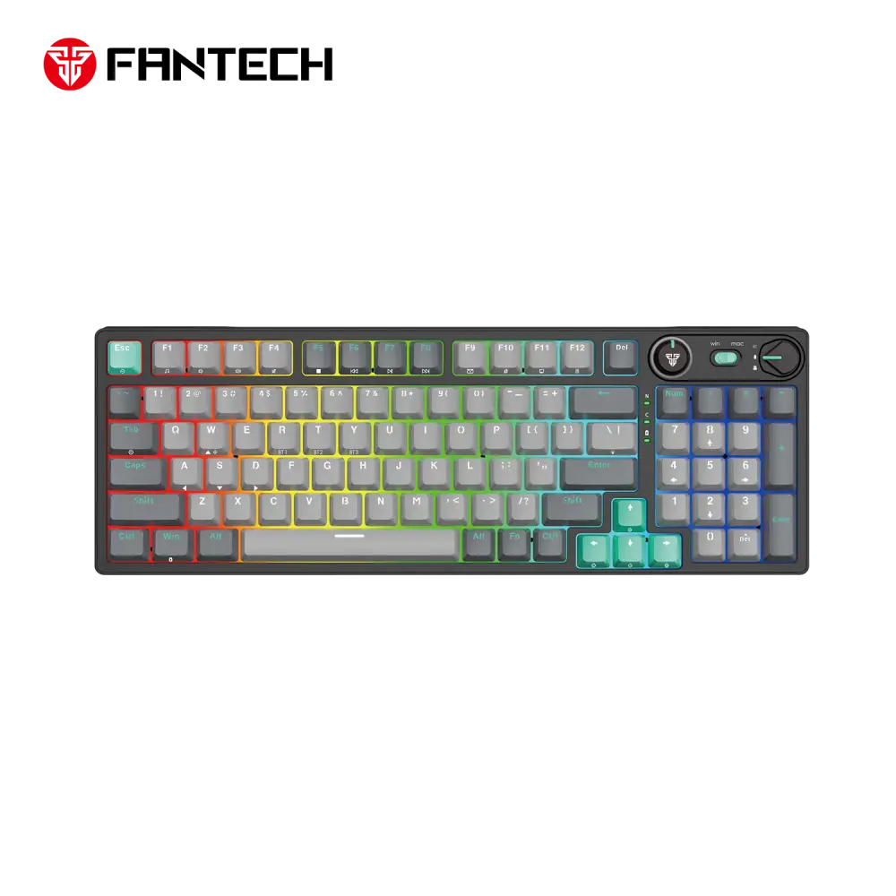 Tastatura Mehanicka Gaming Fantech MK914 RGB Atom PRO96 Wireless Mercury (blue Switch)