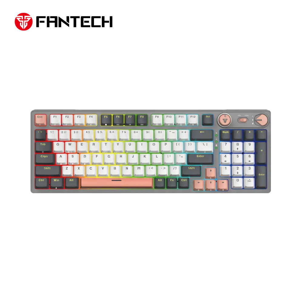 Tastatura Mehanicka Gaming Fantech MK914 RGB Atom PRO96 Wireless Saturn (blue Switch)