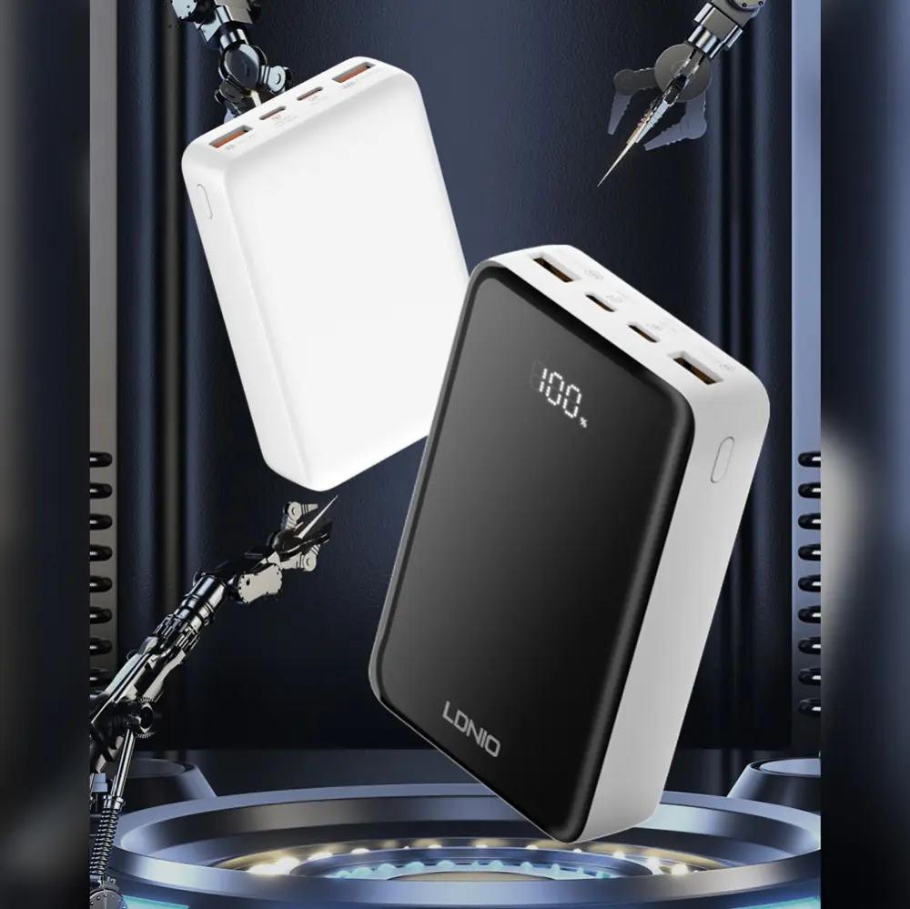 Back Up Baterija Ldnio PQ22 20000mah, 22.5w, Crno Bela