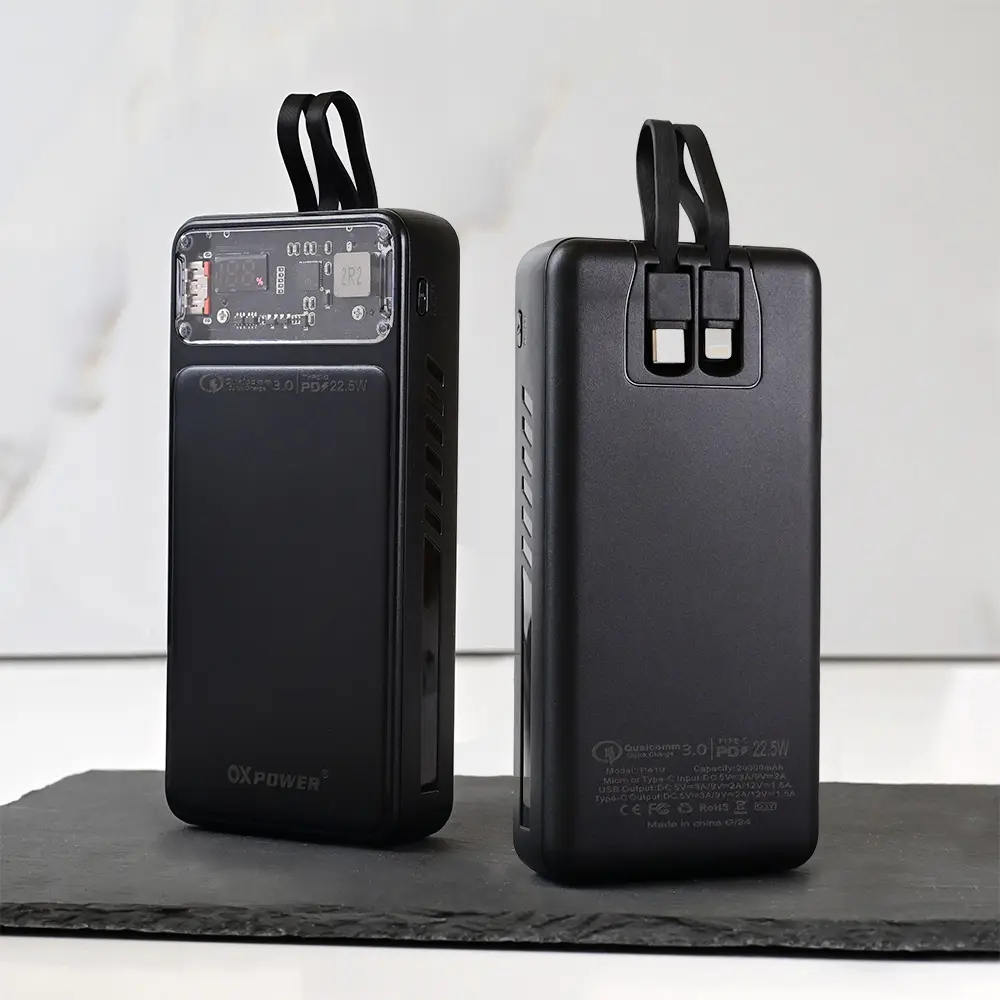 Power Bank Prenosiva Baterija Oxpower P410 PD QC 22.5w 20000mah Crna