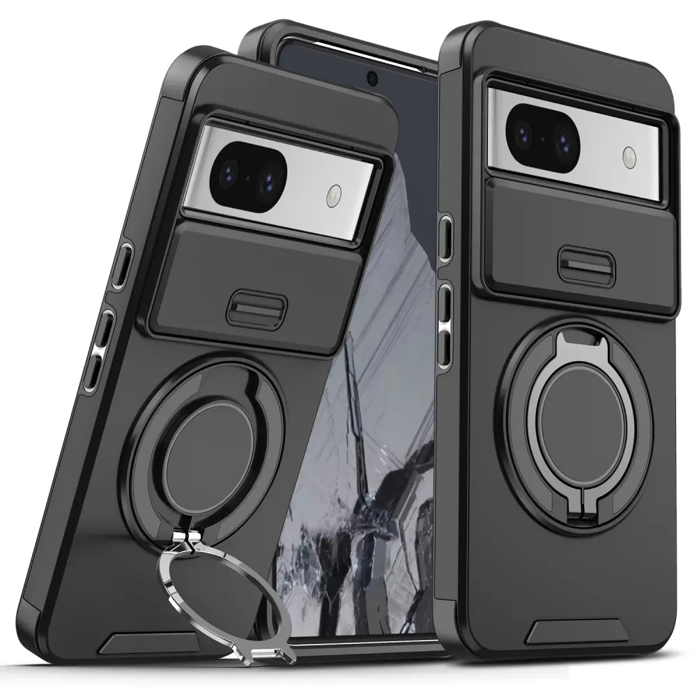 Torbica Camshield Ring Stand za Google Pixel 8A Crna